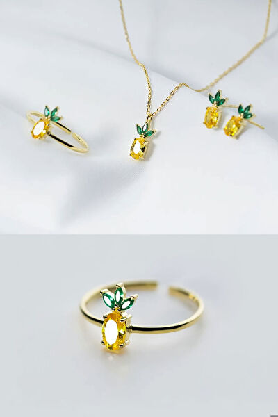 Papatya Silver Takı Seti