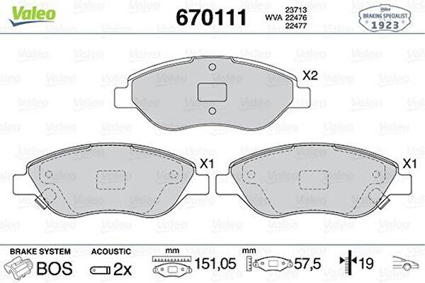 Valeo Fren Balataları