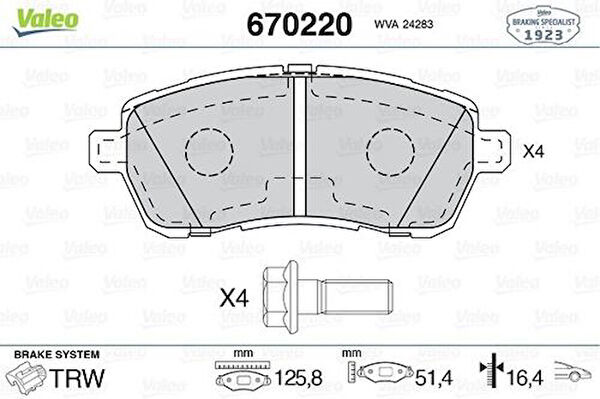 Valeo Fren Balataları
