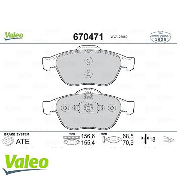 Valeo Fren Balataları