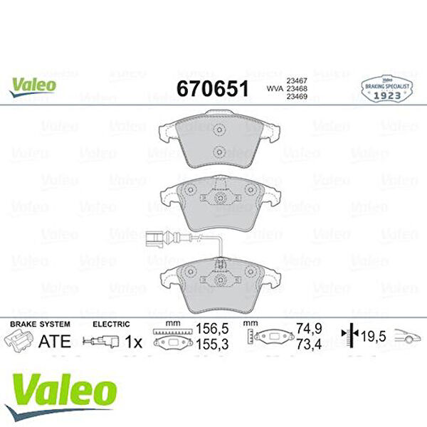Valeo Fren Balataları