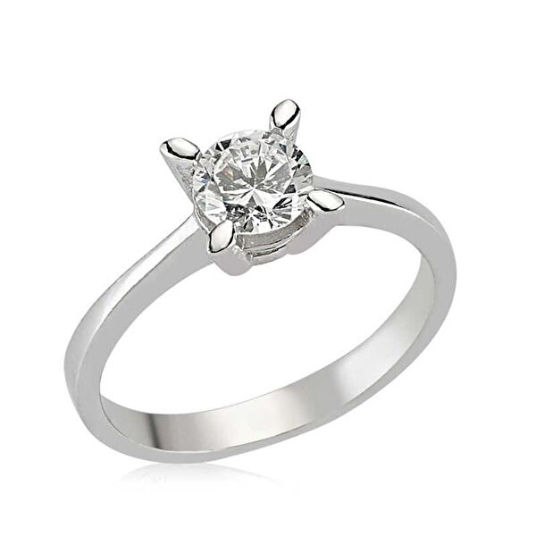 Gümüş Pati Altın Yüzük