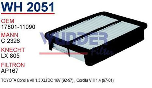 Wunder Hava Filtreleri