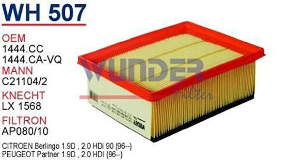 Wunder Hava Filtreleri