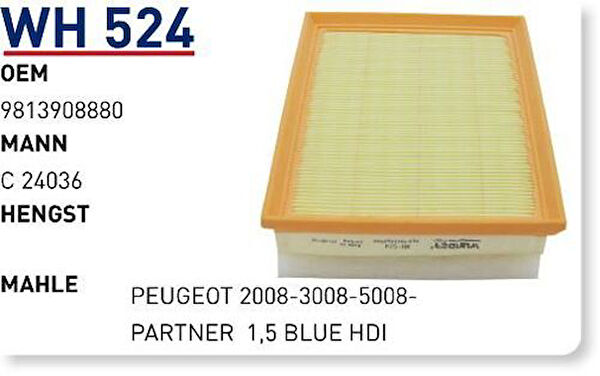 Wunder Hava Filtreleri