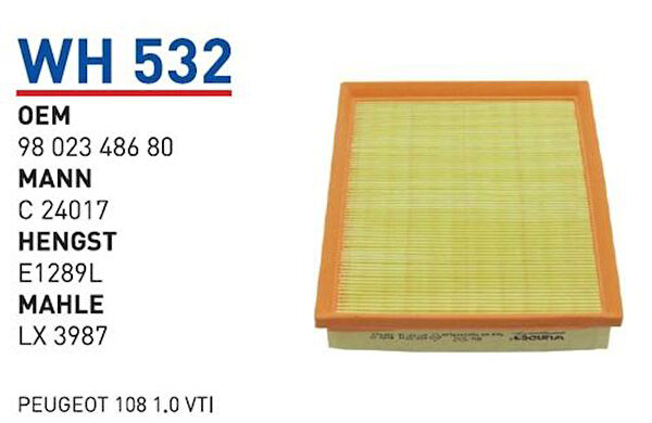 Wunder Hava Filtreleri