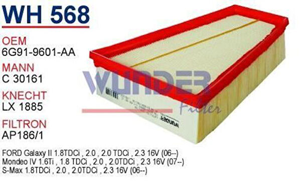 Wunder Hava Filtreleri