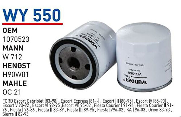 Wunder Yağ Filtreleri