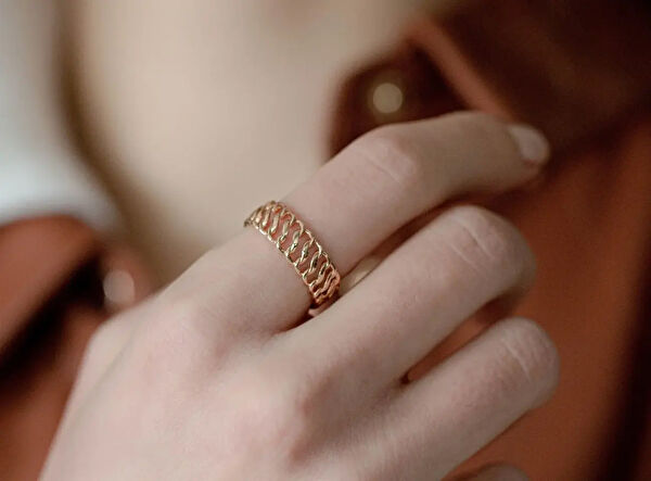 Safir Mücevher Altın Yüzük