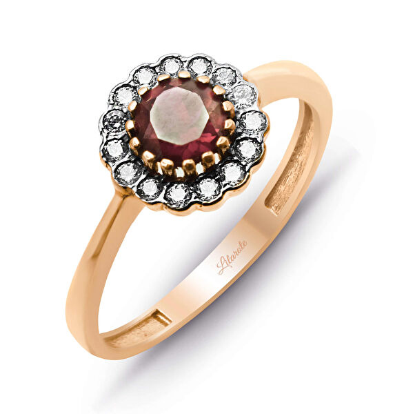 Lilarote Altın Yüzük