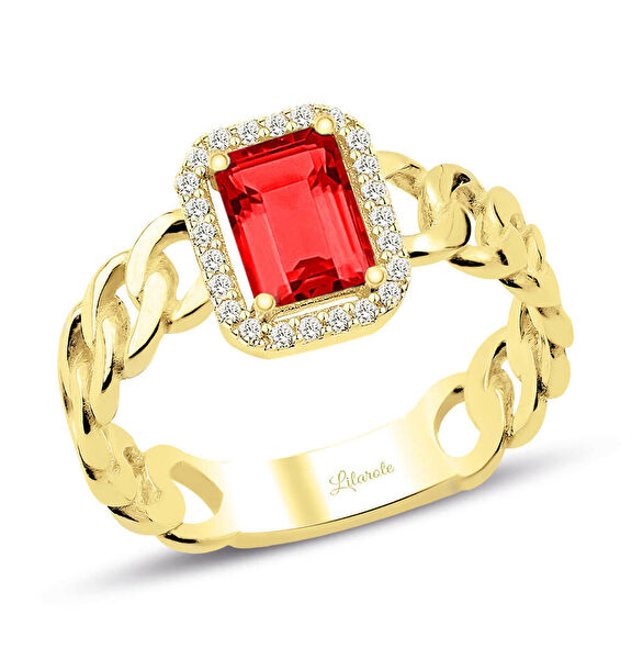 Lilarote Altın Yüzük