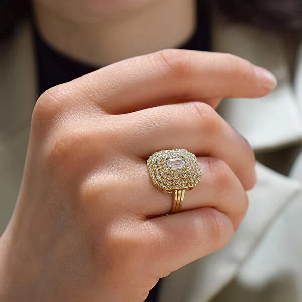 Lilarote Altın Yüzük