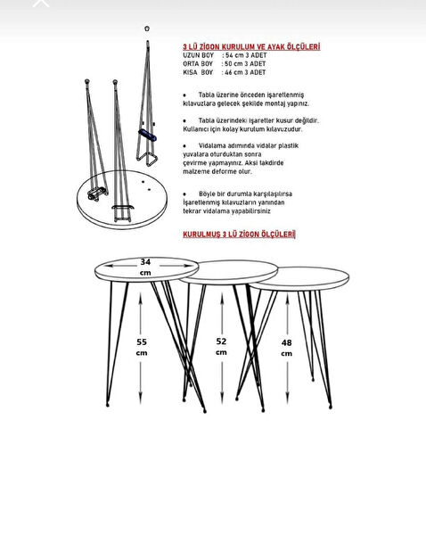 Yalçınlar Limited Zigon Sehpa