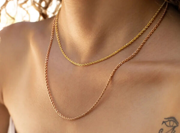 Safir Mücevher Altın Kolye