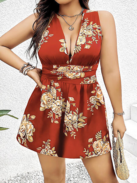 Çamaşır Kenti Büyük Beden Günlük Elbise