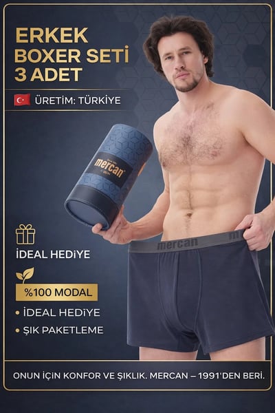 Mercan Erkek Boxer, Slip, Külot