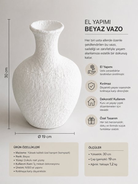 Aslı Collection Vazo, Saksı