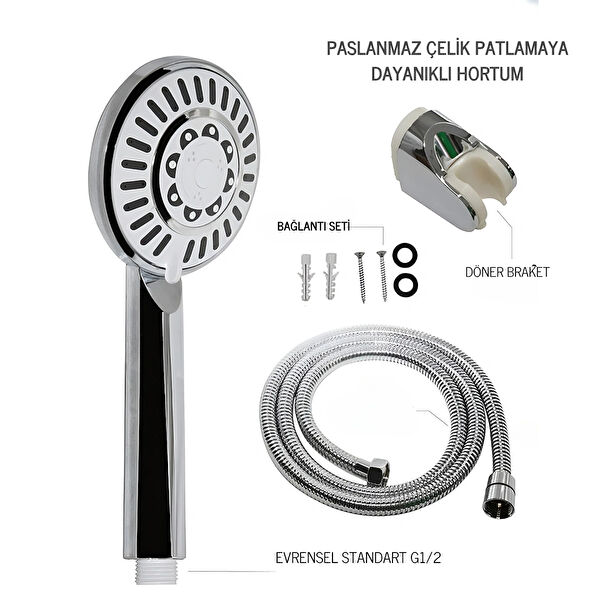 Özbest Duş Başlığı, Spirali, Seti