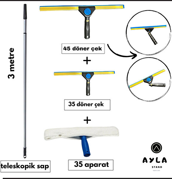 AYLA STAND Cam, Parlak Yüzey Temizleyiciler