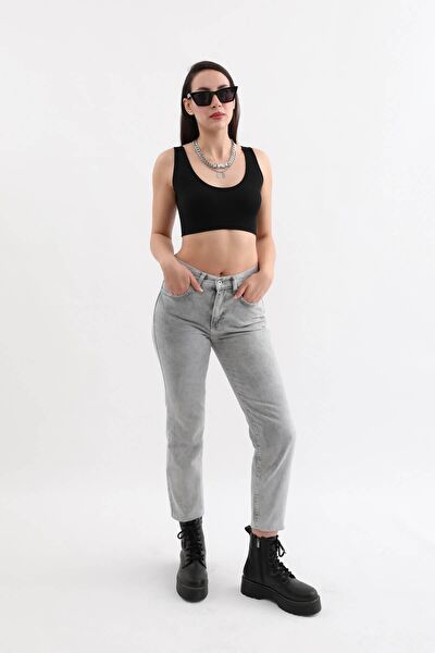 Blue White Kadın Jeans