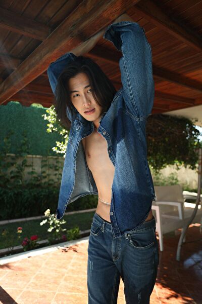 Blue White Erkek Gömlek