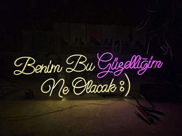 en güzel günde Led Işıklı Tablo