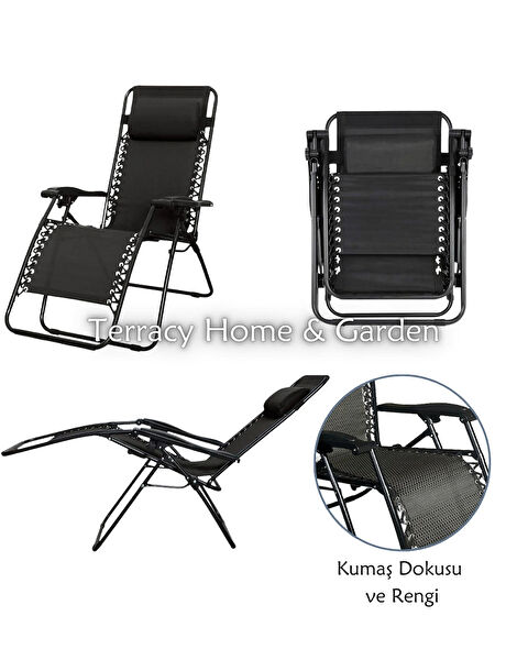 Terracy Home & Garden Kamp Sandalyesi, Taburesi