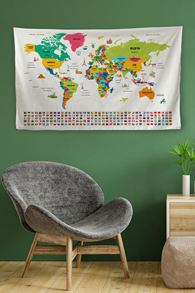 Harita Sepeti Duvar Halısı, Örtüsü