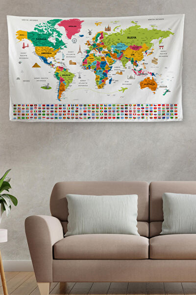 Harita Sepeti Duvar Halısı, Örtüsü