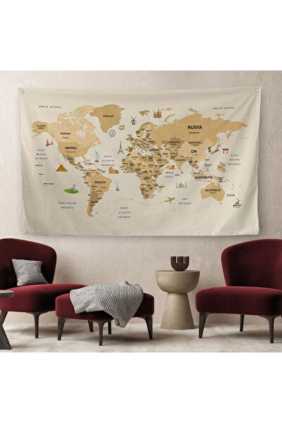 Harita Sepeti Duvar Halısı, Örtüsü