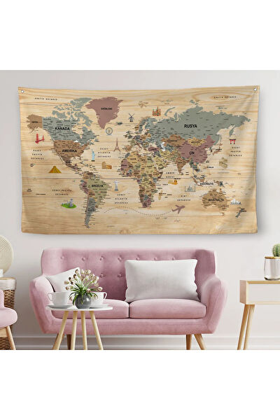 Harita Sepeti Duvar Halısı, Örtüsü