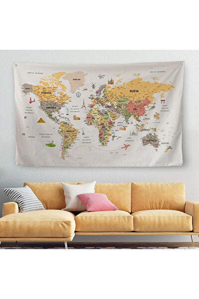 Harita Sepeti Duvar Halısı, Örtüsü