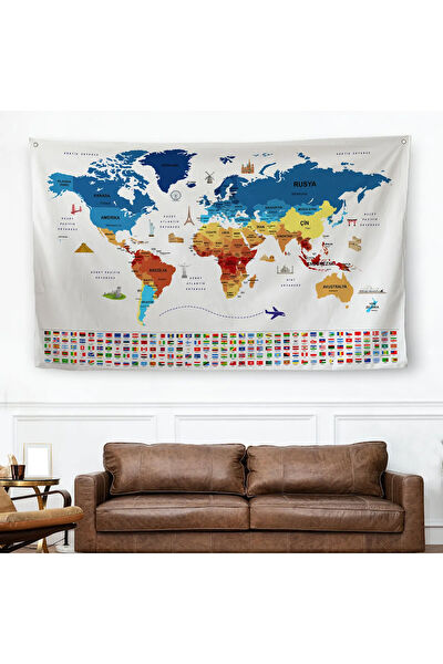 Harita Sepeti Duvar Halısı, Örtüsü