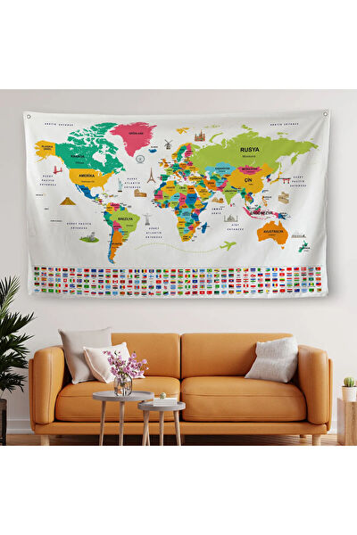 Harita Sepeti Duvar Halısı, Örtüsü