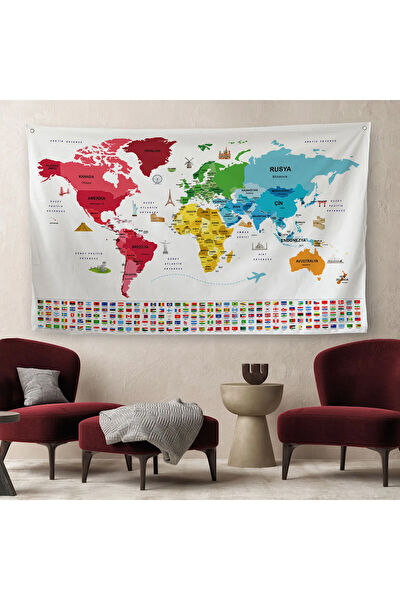 Harita Sepeti Duvar Halısı, Örtüsü