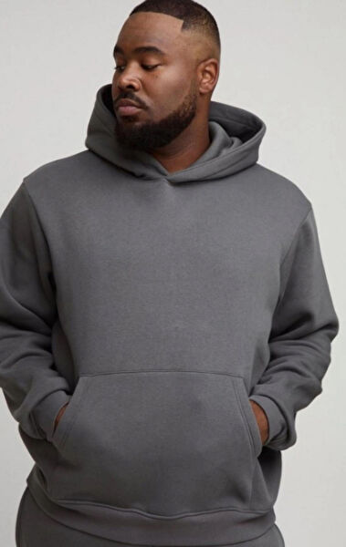 LADY HAZAL Erkek Büyük Beden Sweatshirt