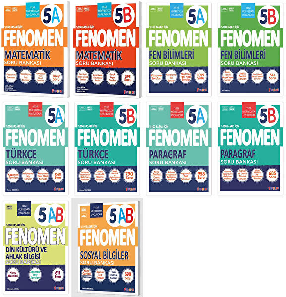 Fenomen Yayıncılık Ders ve Yardımcı Kaynak Kitapları
