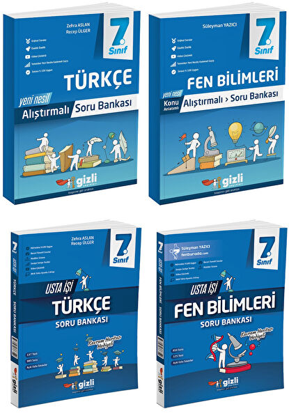 Gizli Yayınları Ders ve Yardımcı Kaynak Kitapları