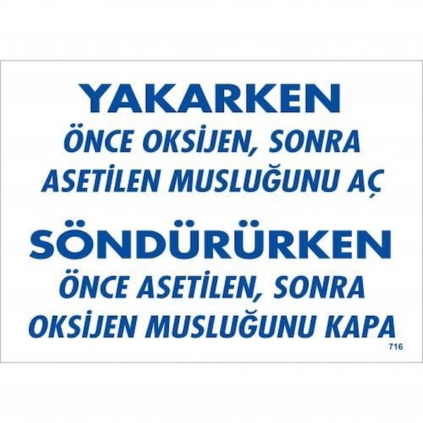 SHC42 Güvenlik Uyarı İşaretleri, İş Güvenliği Levhaları
