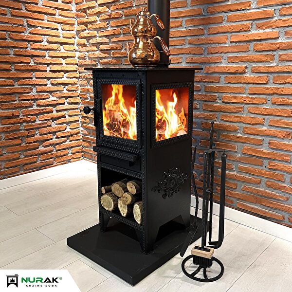 Nurak Kuzine Soba Katı Yakıt Sobası