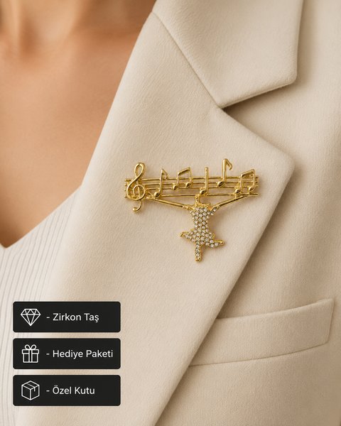 Herşey Nota Broş, Yaka İğnesi, Rozet