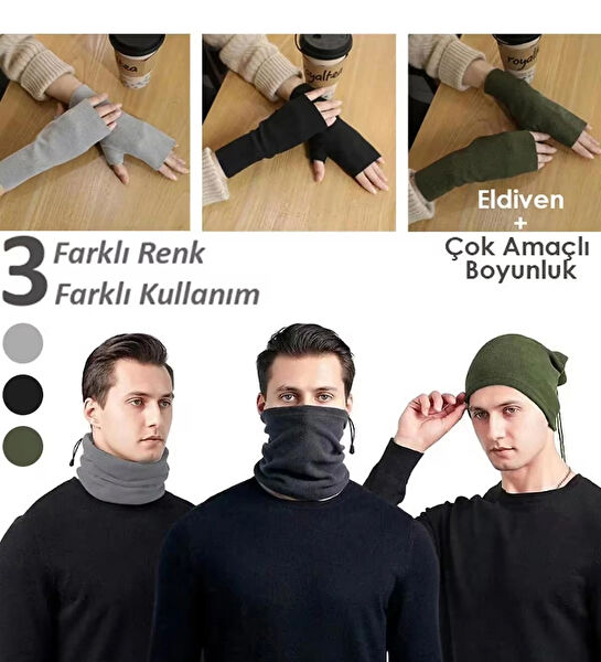 Tek Makine Eldiven, Bere, Şapka, Maske