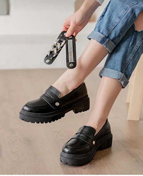 TAKMODA Kadın Loafer Ayakkabı