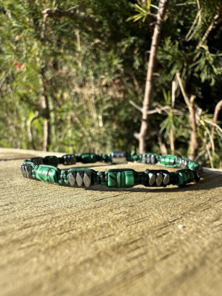 Sırlı Taş Erkek Bileklik