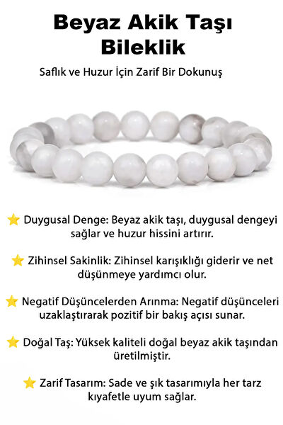 Zodyak Doğal Taş Bileklik