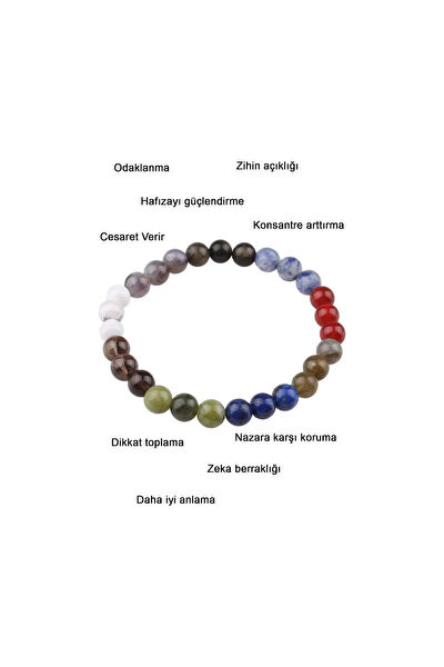 Zodyak Doğal Taş Bileklik