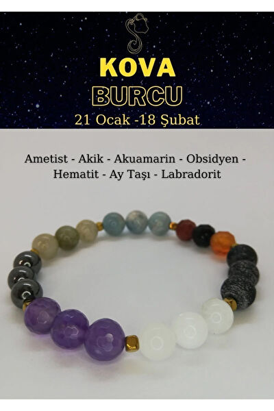 Zodyak Doğal Taş Bileklik