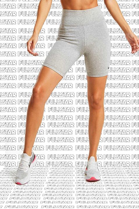 Nike Sportswear Essential Shorts Pamuk Polyester Yuksek Belli Biker ort Tayt Gri Fiyatlar ve Modelleri Pazarama