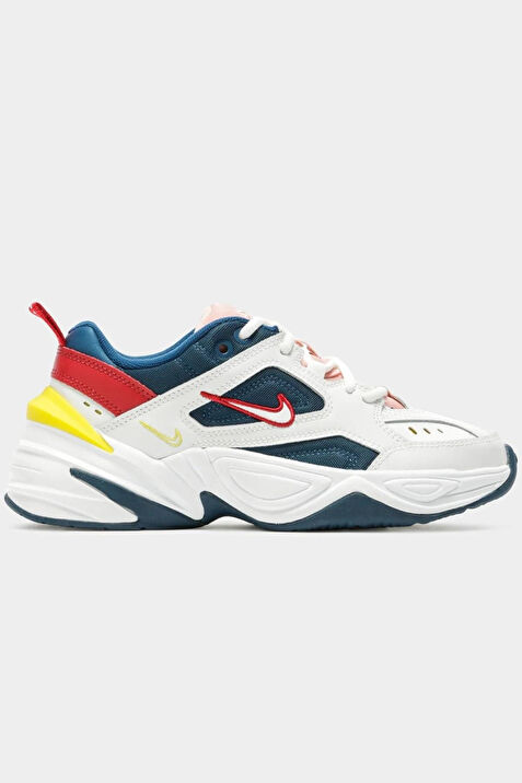 Nike M2K Tekno Leather Unisex Sneaker Hakiki Deri Spor Ayakkab Beyaz Mavi Yukseklik 4cm Fiyatlar ve Modelleri Pazarama