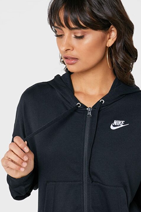 Nike Sportswear Jersey Loose Fit Full Zip Hoodie Bol Kal p Kapu onlu Siyah Fiyatlar ve Modelleri Pazarama